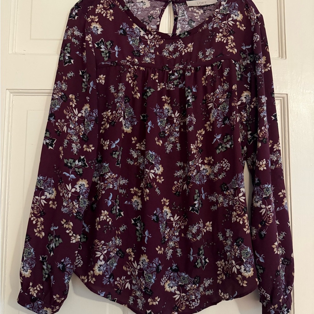 LOFT Floral Blouse